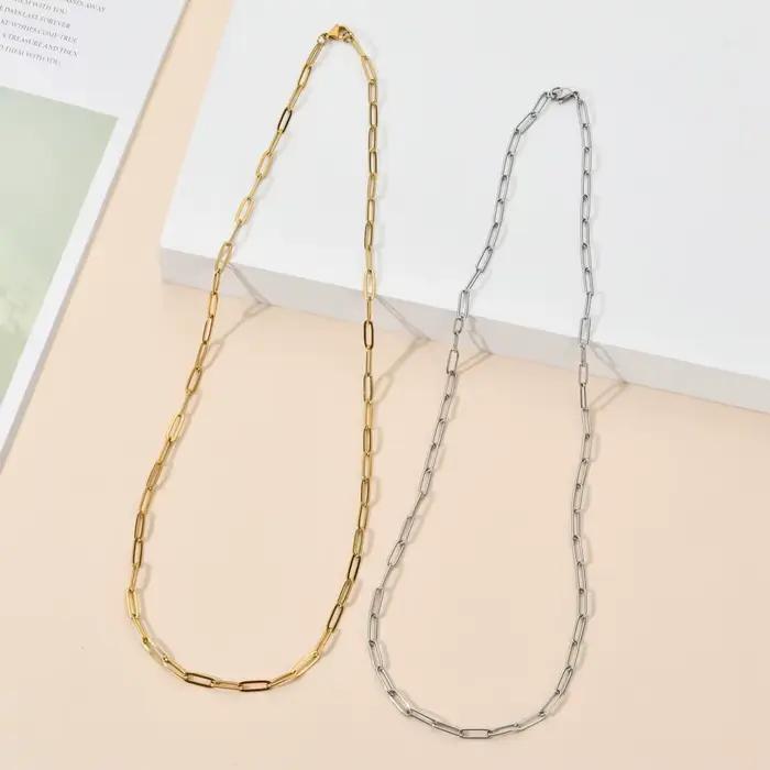 ZMZY – ensemble de bijoux en acier inoxydable, collier ras du cou, style Boho, Hip hop, cadeau à faire soi-même, Bracelets pour femme
