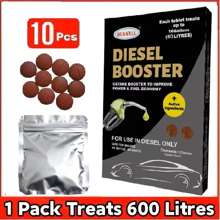 Additif Diesel 160 Gallons/600 Litres avec Nettoyant Injecteurs : Maximise la Puissance, Augmente le Cétane, Économiseur de Carburant MPG