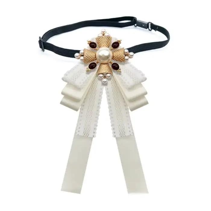 Cravate baroque 39BD, ruban sans nœuds, nœud papillon réglable pour femmes filles, uniforme formel pour fête jeu