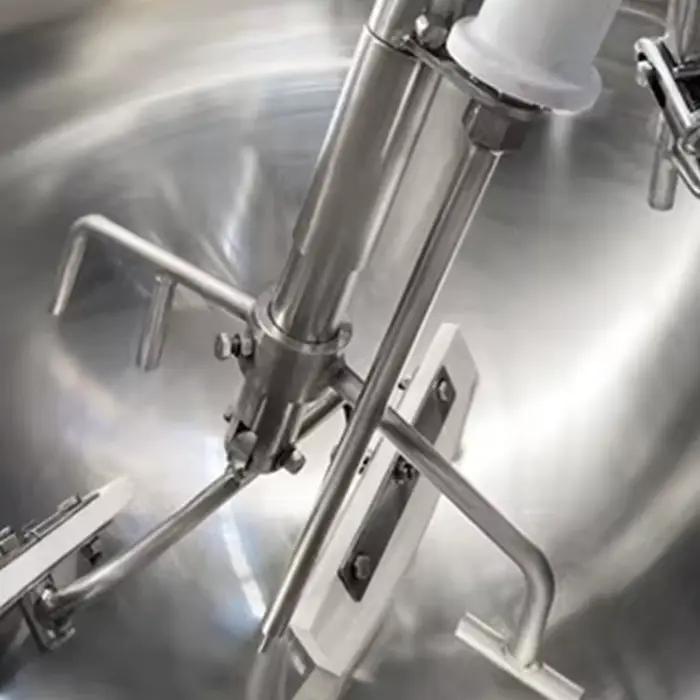 Cuiseur chauffant électrique Commercial, bouilloire de cuisson à gaine avec mélangeur pour aliments