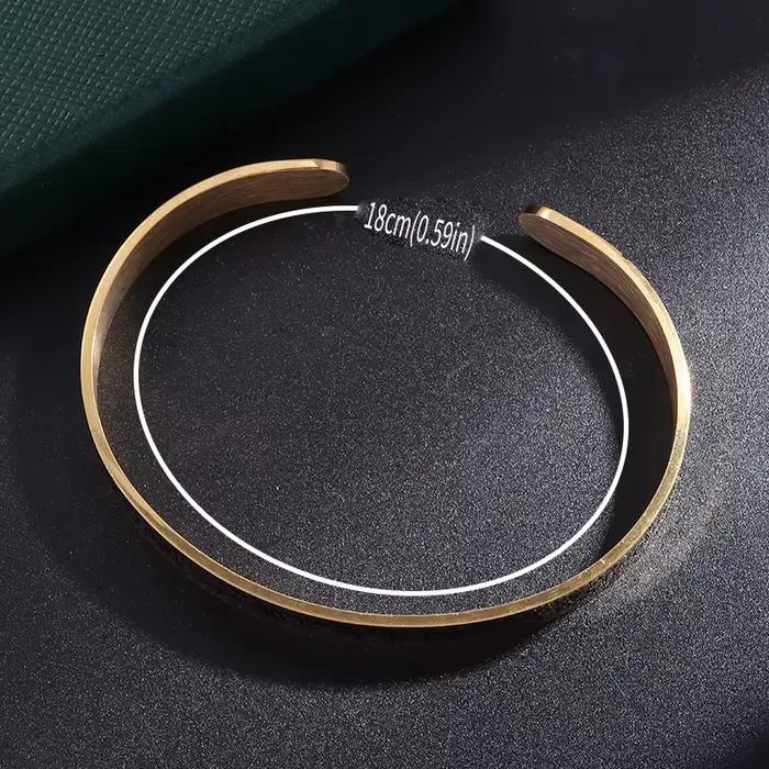 Bracelets ouverts en acier inoxydable pour hommes musulmans, Ayatul Kursi, verset du coran, manchette, calligraphie arabe, bijoux Allah Allah