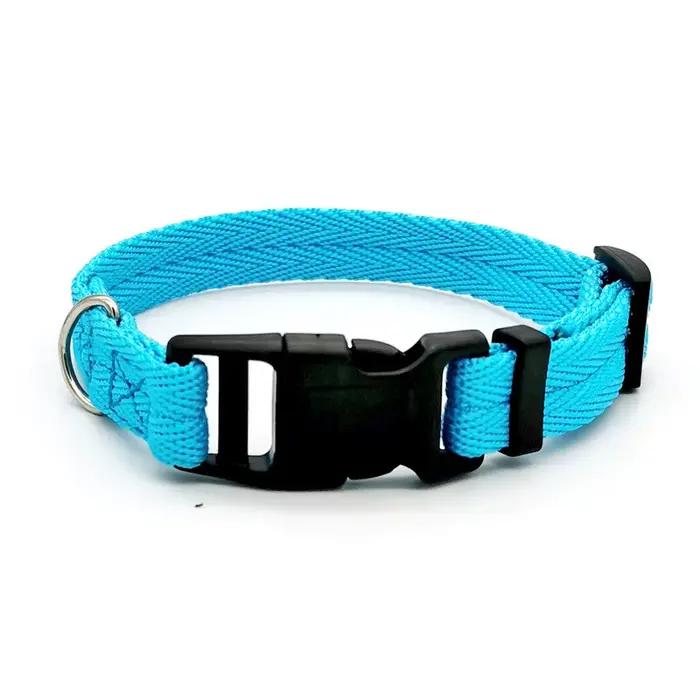 Collier de chien en sangle en Nylon, boucle à la mode, collier pour animaux de compagnie pour petits et moyens chiens Chihuahua, rouge, noir, bleu, Orange, accessoire pour animaux de compagnie