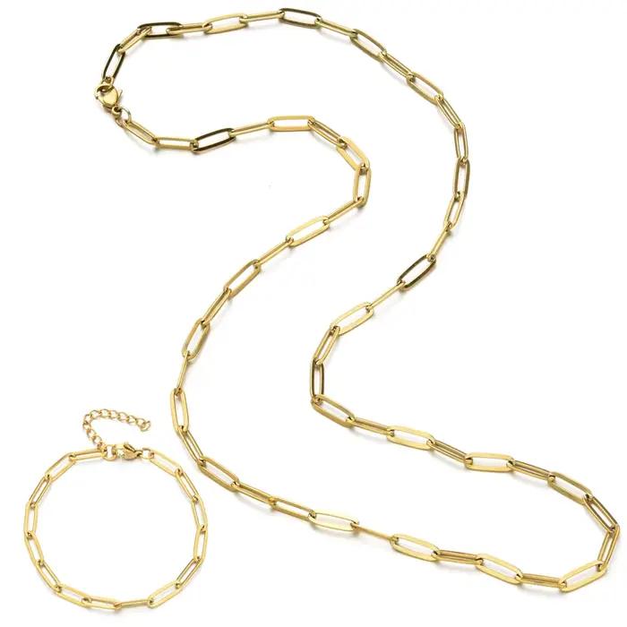 ZMZY – ensemble de bijoux en acier inoxydable, collier ras du cou, style Boho, Hip hop, cadeau à faire soi-même, Bracelets pour femme