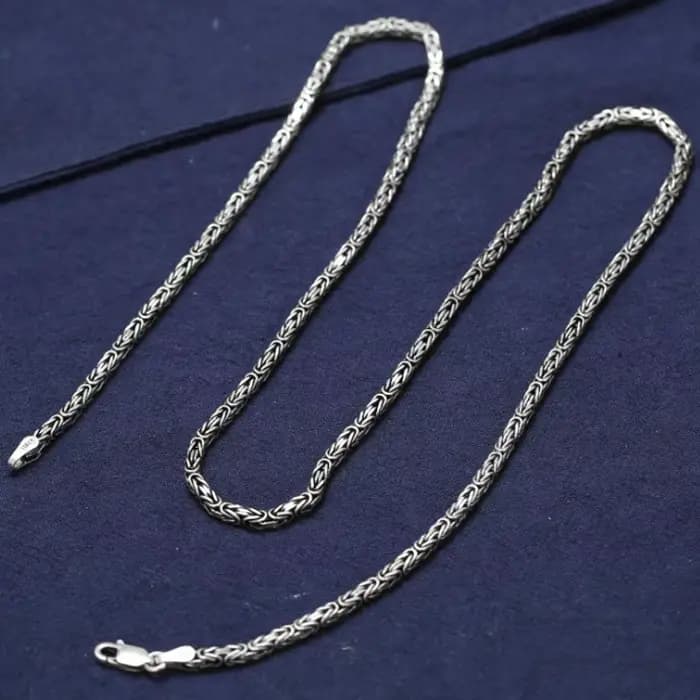 Collier en argent pur S925 véritable pour hommes et femmes