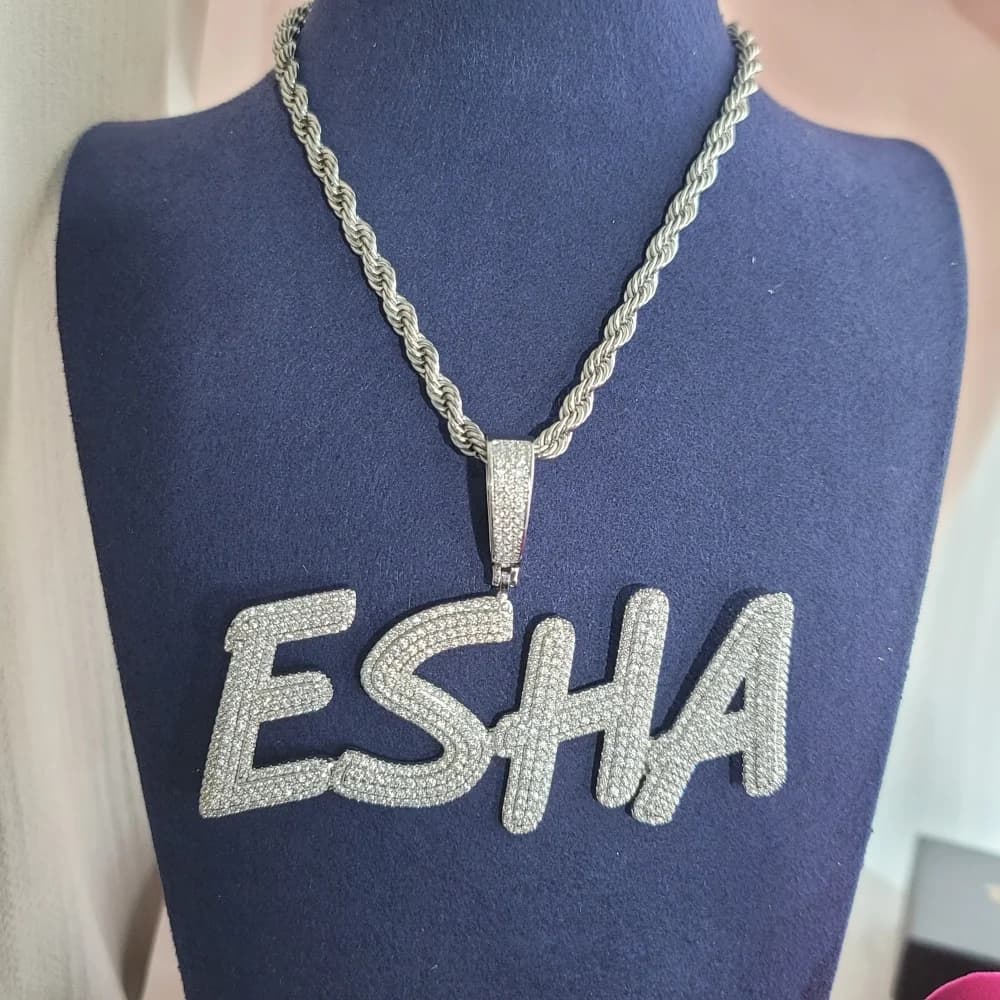 Collier personnalisé avec pendentif lettre ou chiffres, bijoux fantaisie, cadeau pour femme, ULde 5m