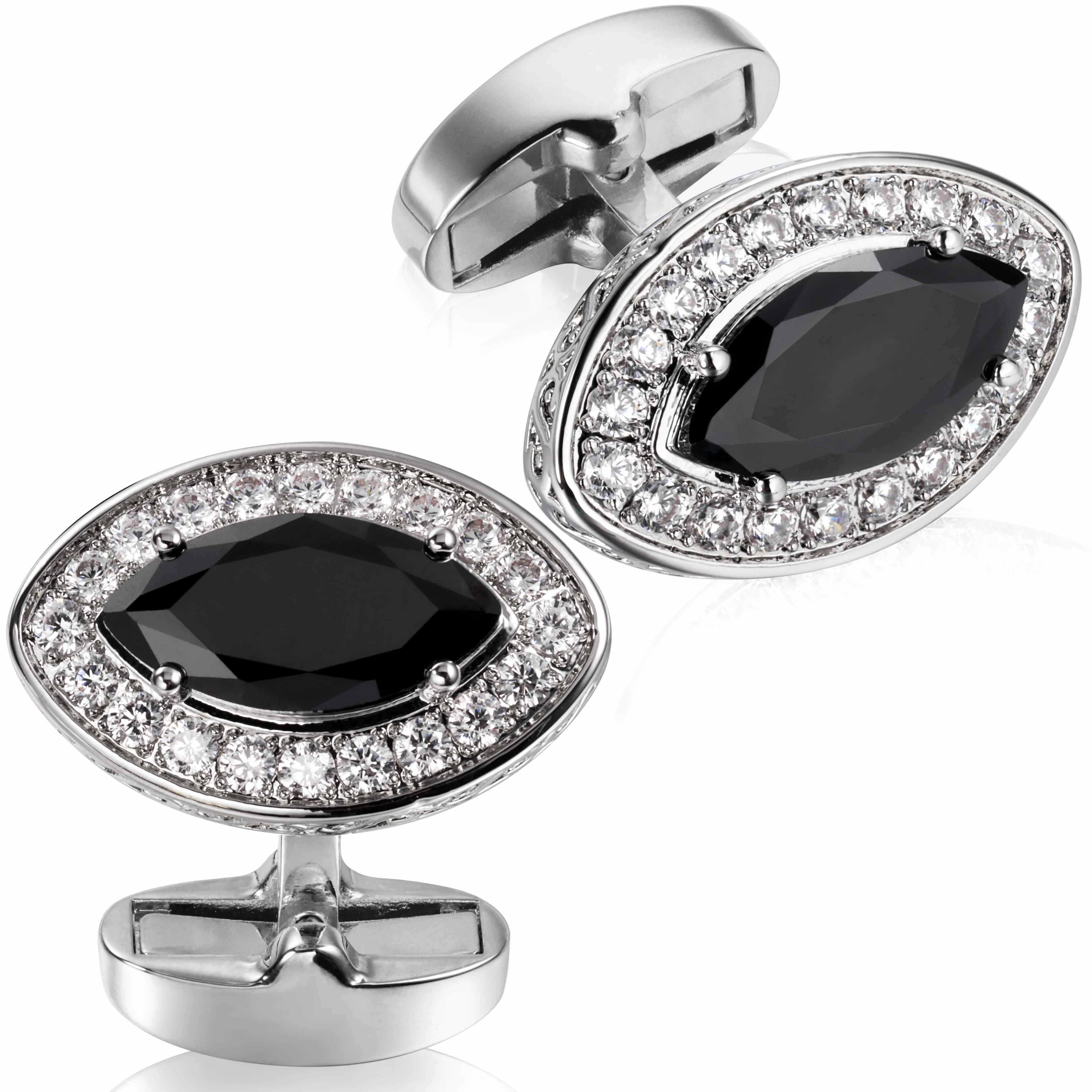 Hawson – boutons de manchette de luxe en zircone dorée pour hommes, accessoire de chemise française,
