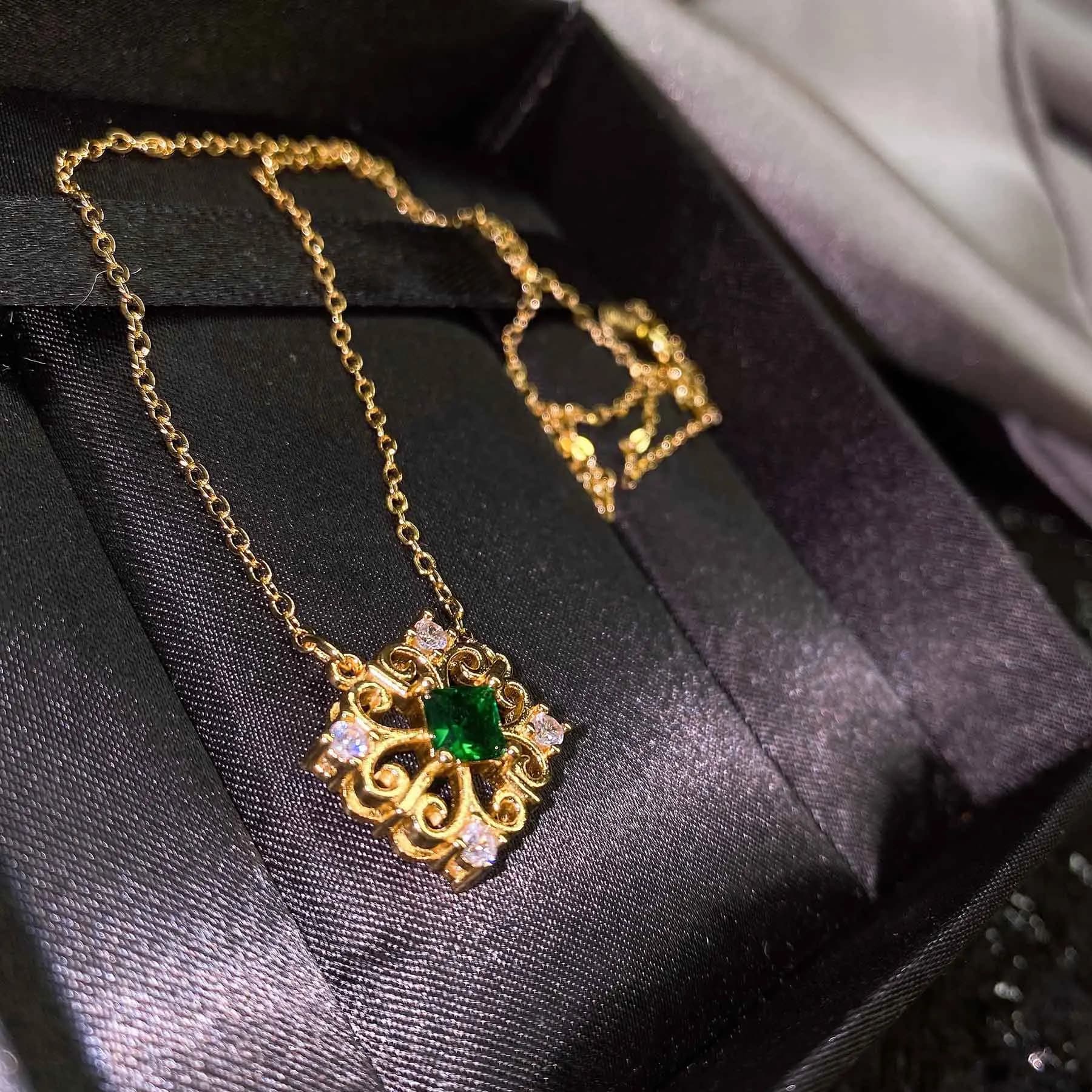 Foyimagination-Ensembles de bijoux de style Artdeco pour femmes, dentelle incrustée sans couture, co