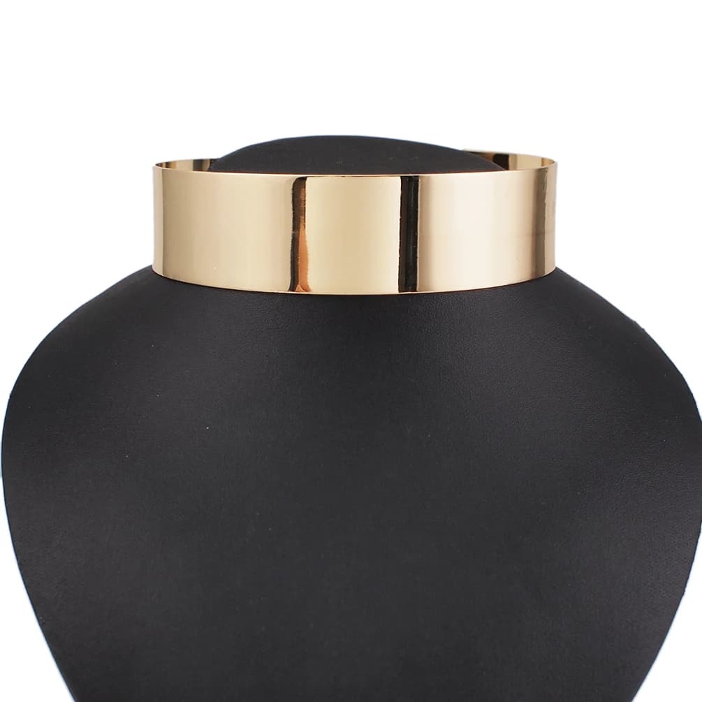 Collier ras du cou couple en alliage pour femmes, grand collier de déclaration, Maxi, accessoires de