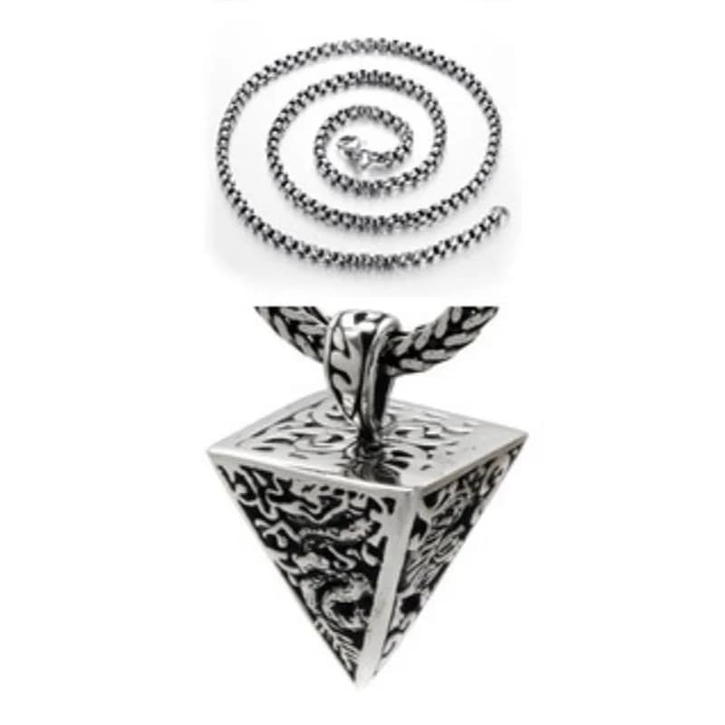 Pendentif de la force de la bête mystique pour hommes, collier ras du cou en argent Sterling 925, bi