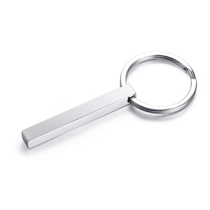 Collier Long Barre Verticale Personnalisé pour Femme et Homme, Pendentif Initial avec Nom Persoanlis