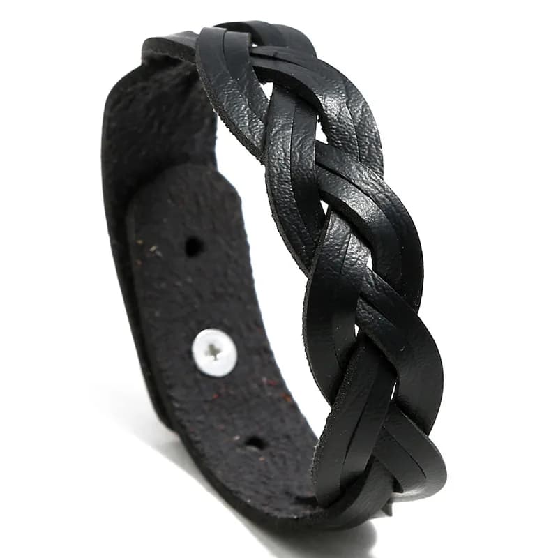 Bracelet en cuir réglable pour hommes et femmes, pas cher, comparateur de couleur, bracelet multicou