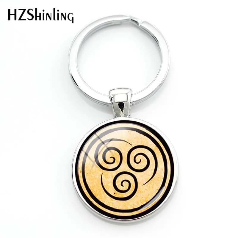 Porte-clés Avatar le dernier maître de l'air, bijoux du royaume, pendentif de la tribu du feu et de 