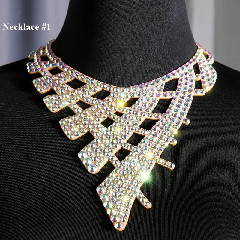 Collier ras du cou, Costume égyptien ancien, bijoux de danse du ventre, strass scintillants, accesso