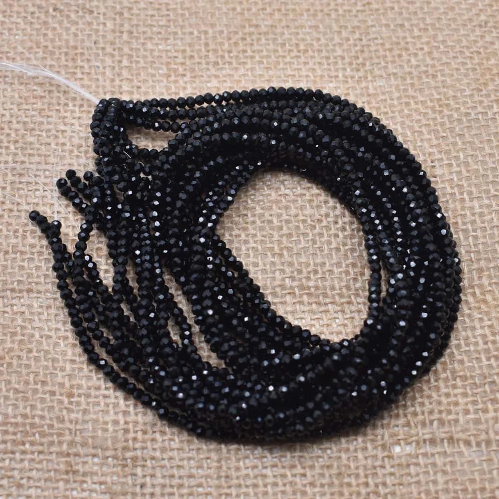Yanqi-Perles Rondes en Clip à Facettes de 2, 3 et 4mm, Article d'Espacement en Verre, pour Bricolage