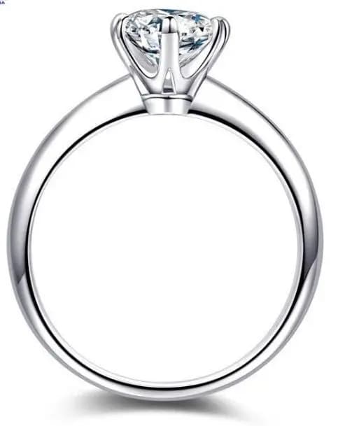 Bagues de couleur or blanc incrustées de gros anneaux en cristal pour femmes, bijoux de mariage, der
