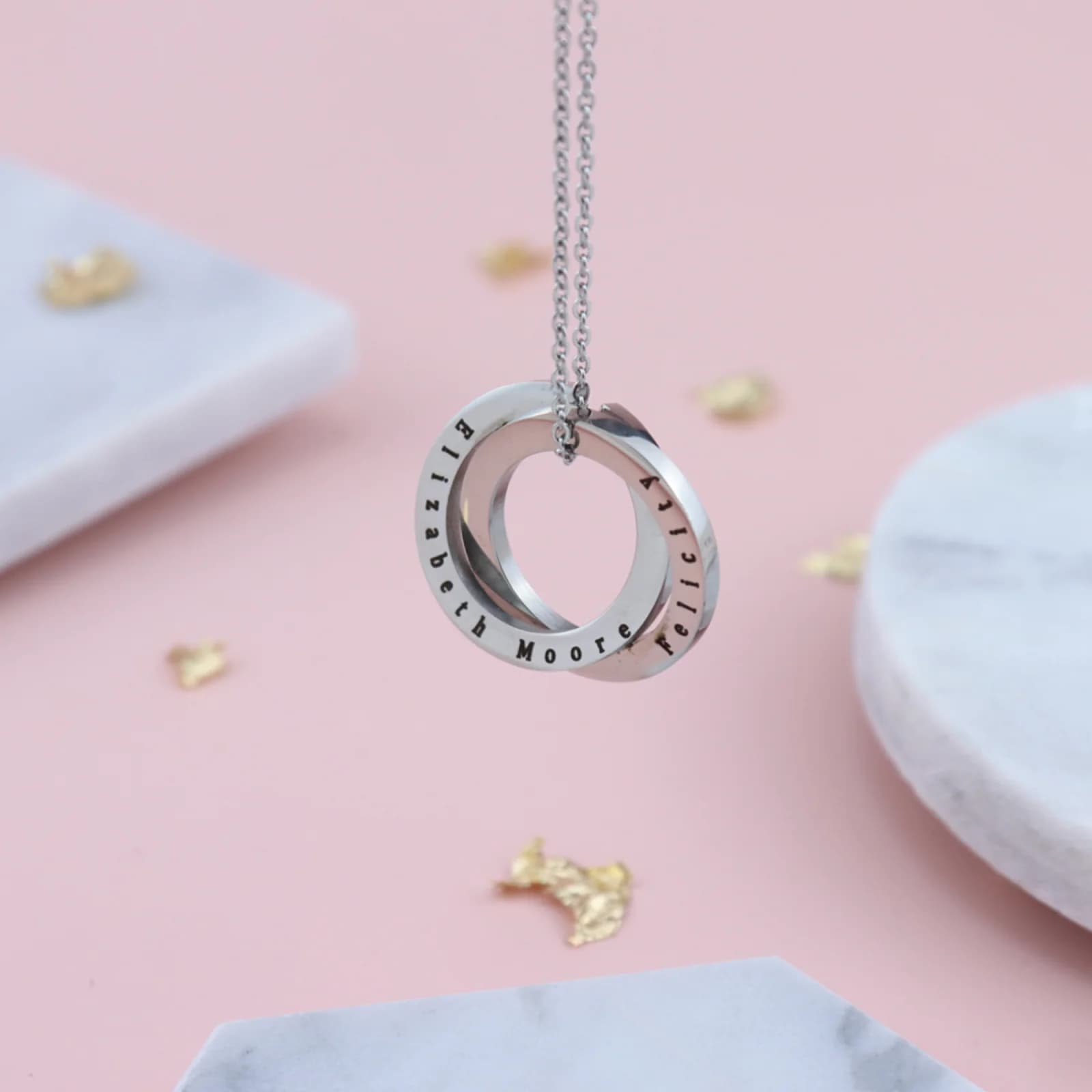 Collier de famille multi-noms personnalisé, collier de mode, nom de l'enfant, collier éternel, cadea