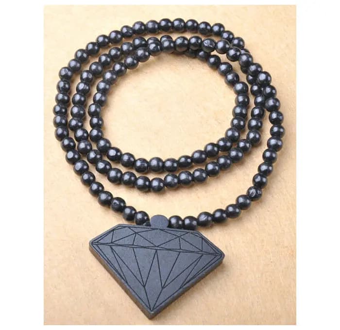 Hip Hop collier Masculino Sculpture bois pendentif colliers hommes longue chaîne collier femmes bijo