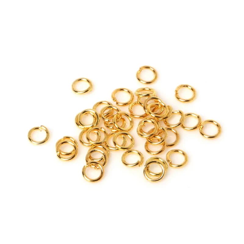Bagues de saut ouvertes et fendues en or Rhodium Antique, 1000x4MM, accessoires de bijouterie, vente