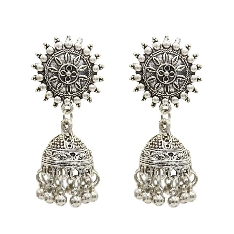 Ensemble de bijoux ethniques pour femmes, collier ras du cou, boucles d'oreilles, style ethnique pak
