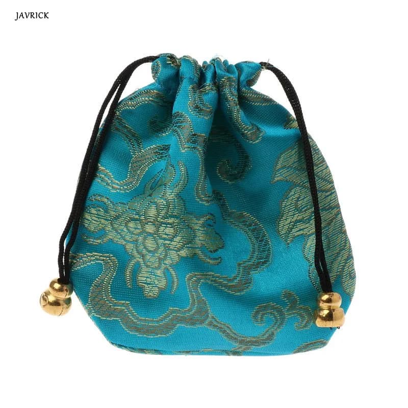 Pochette de voyage traditionnelle en soie de haute qualité, sac d'emballage de bijoux en broderie ch