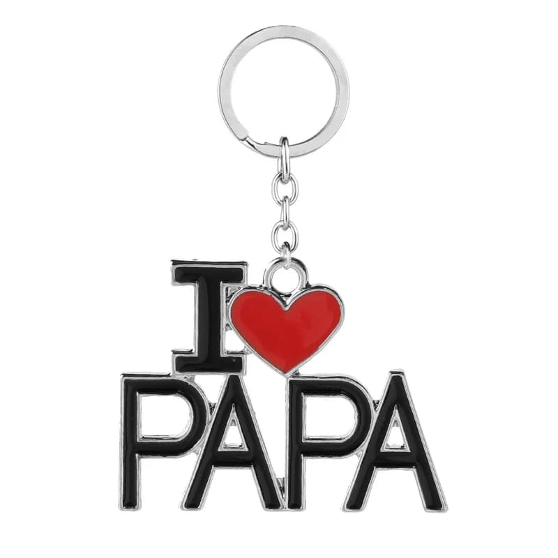 ZRM mode bijoux mère fête des pères cadeau saint valentin j'aime papa maman PaPa maman porte-clés fa