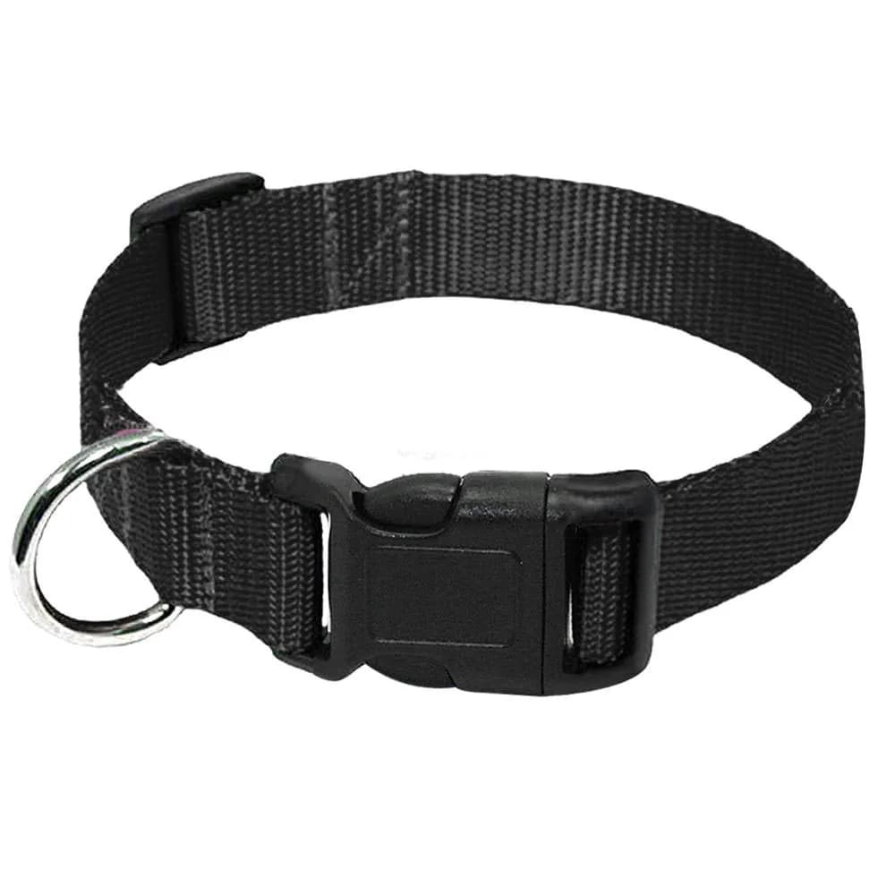 Collier de chien en nylon réglable classique avec clip rapide, sangle de luxe, colliers pour petits,