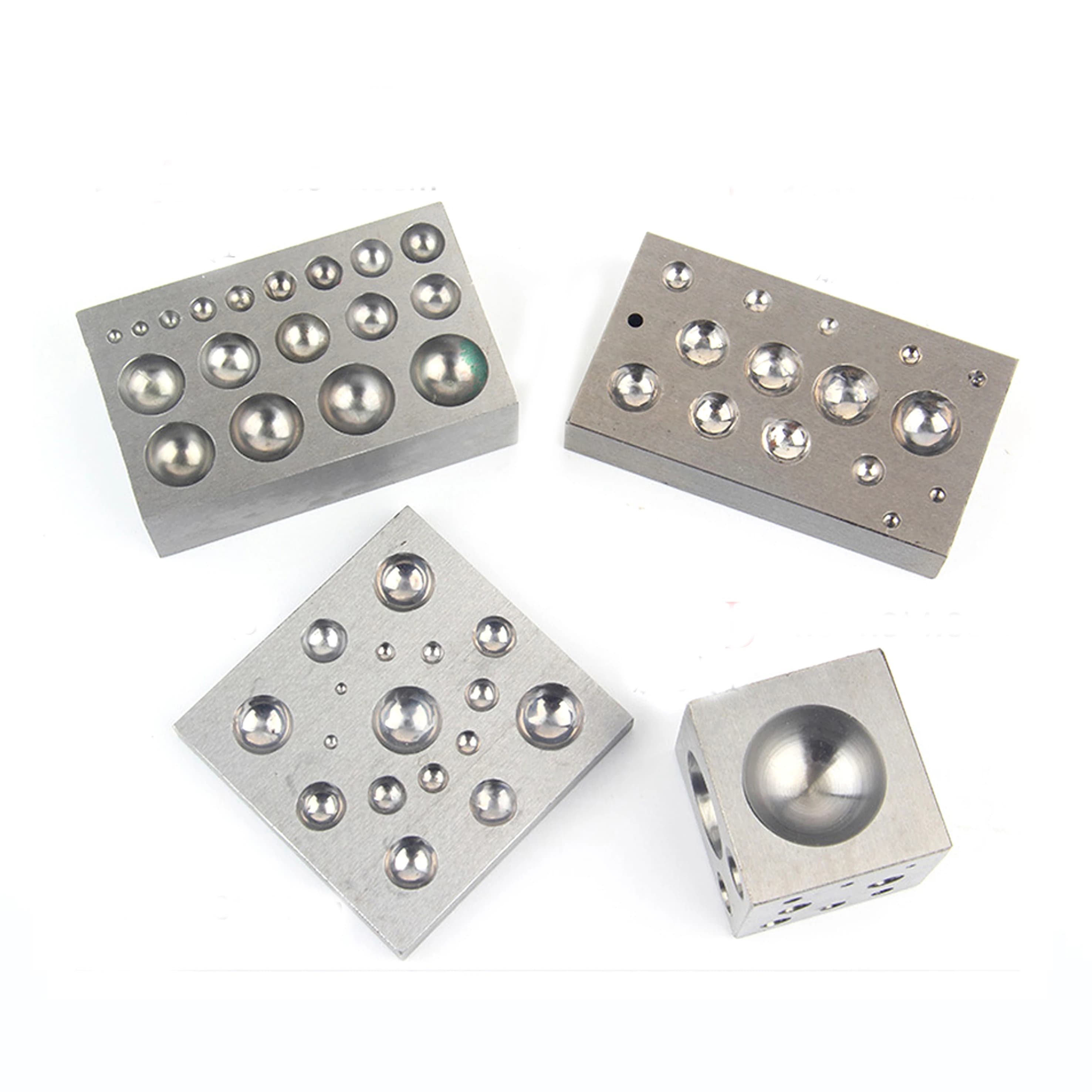 Jolie çons de poire de bijoux carrés, outils de poinçonnage de nuit de Dapping en métal
