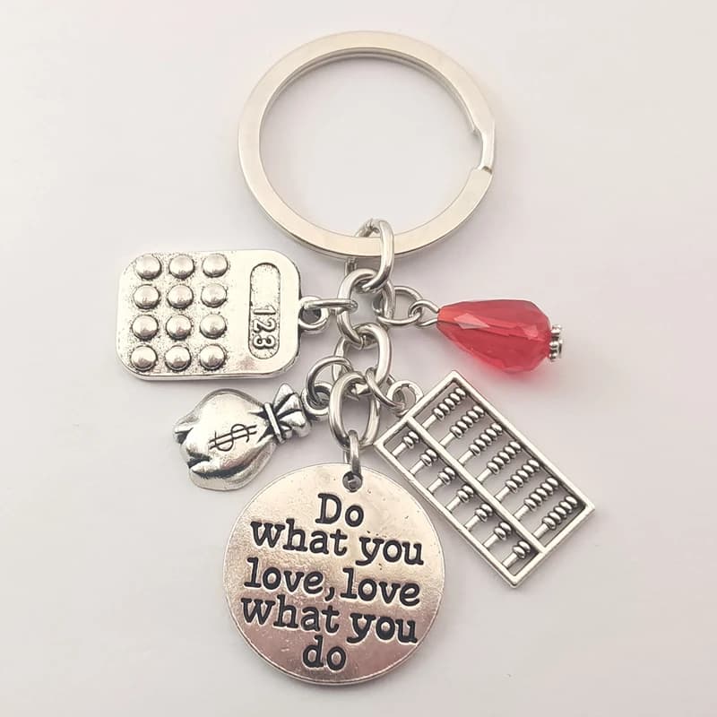 Chaîne du continent que vous voulez, Love Your Accounting Jewelry Gift, Antique Accessrespiration