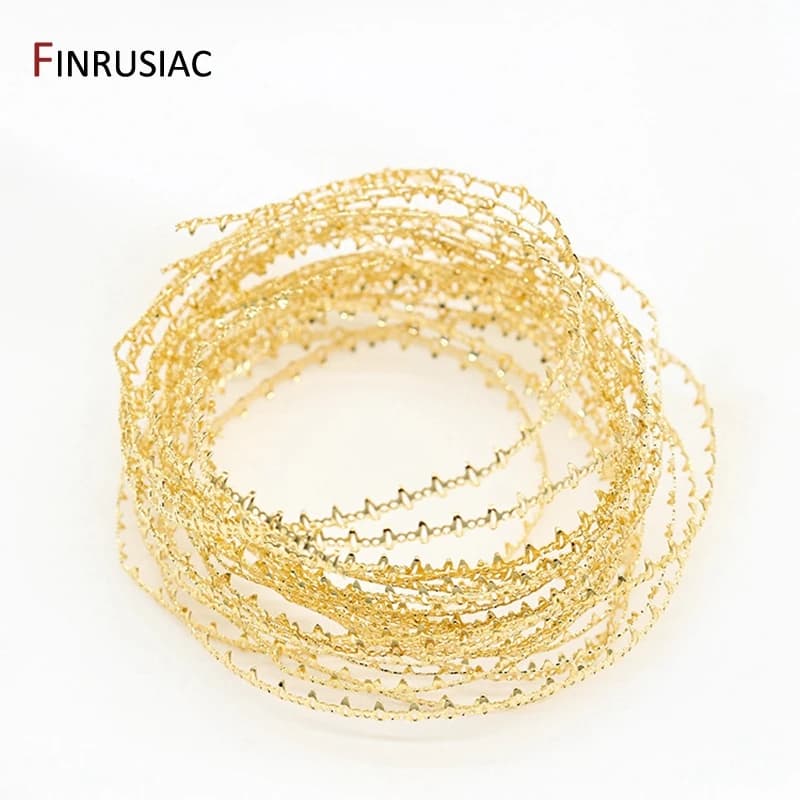 Accessoires de fabrication de bijoux à bricoler soi-même, plaqué or 14K, fil de pierres précieuses/p