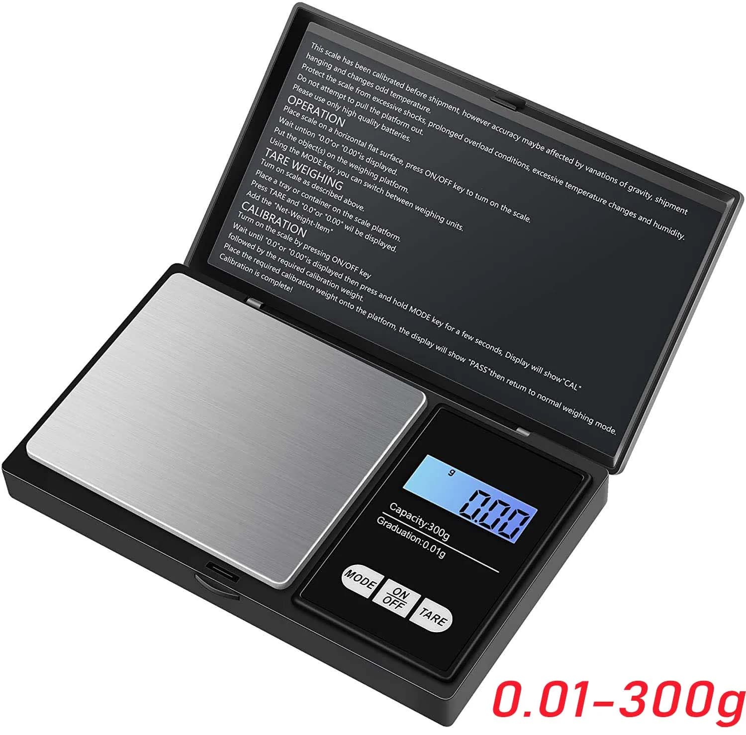 Bijoux Mini Balance électronique en acier inoxydable Balance de poche numérique Balance en grammes d