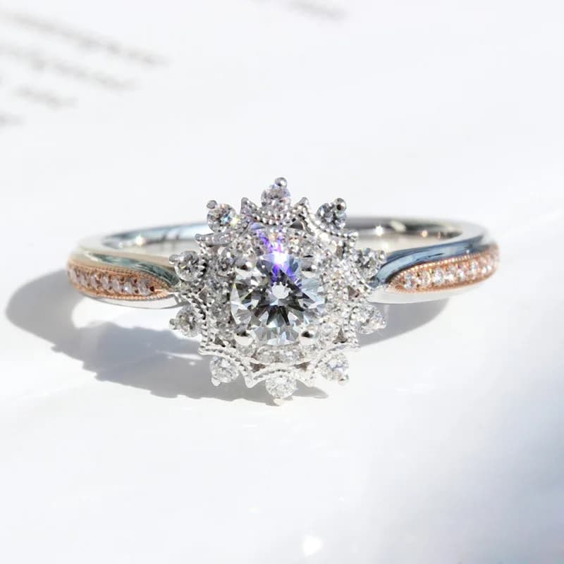Bagues de couleur en argent regardé 925 pour femmes, bijoux en diamant naturel de 2 carats, alliance