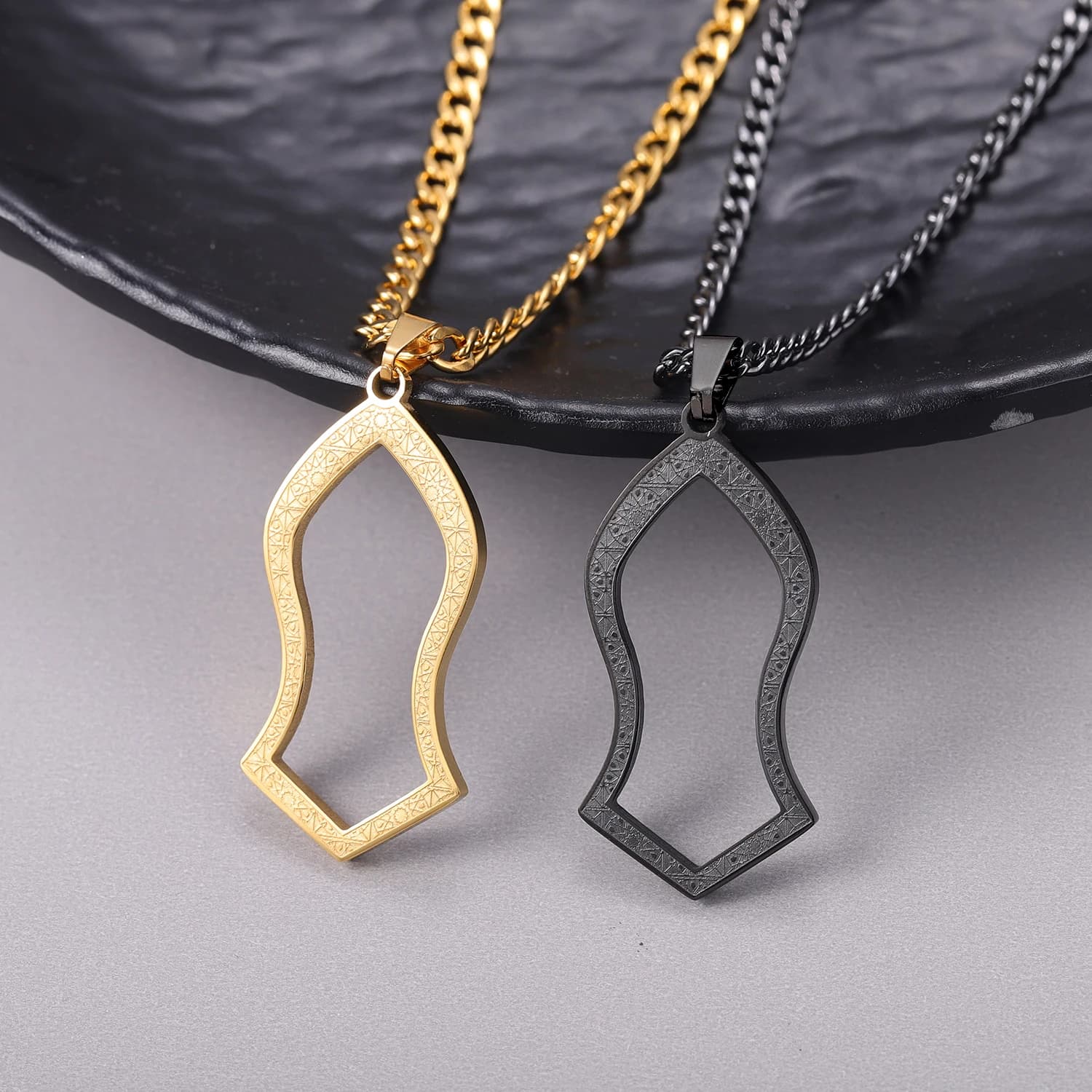 Collier NALAIN avec pendentif en acier inoxydable, bijou religieux arabe, cadeau pour homme, pendent