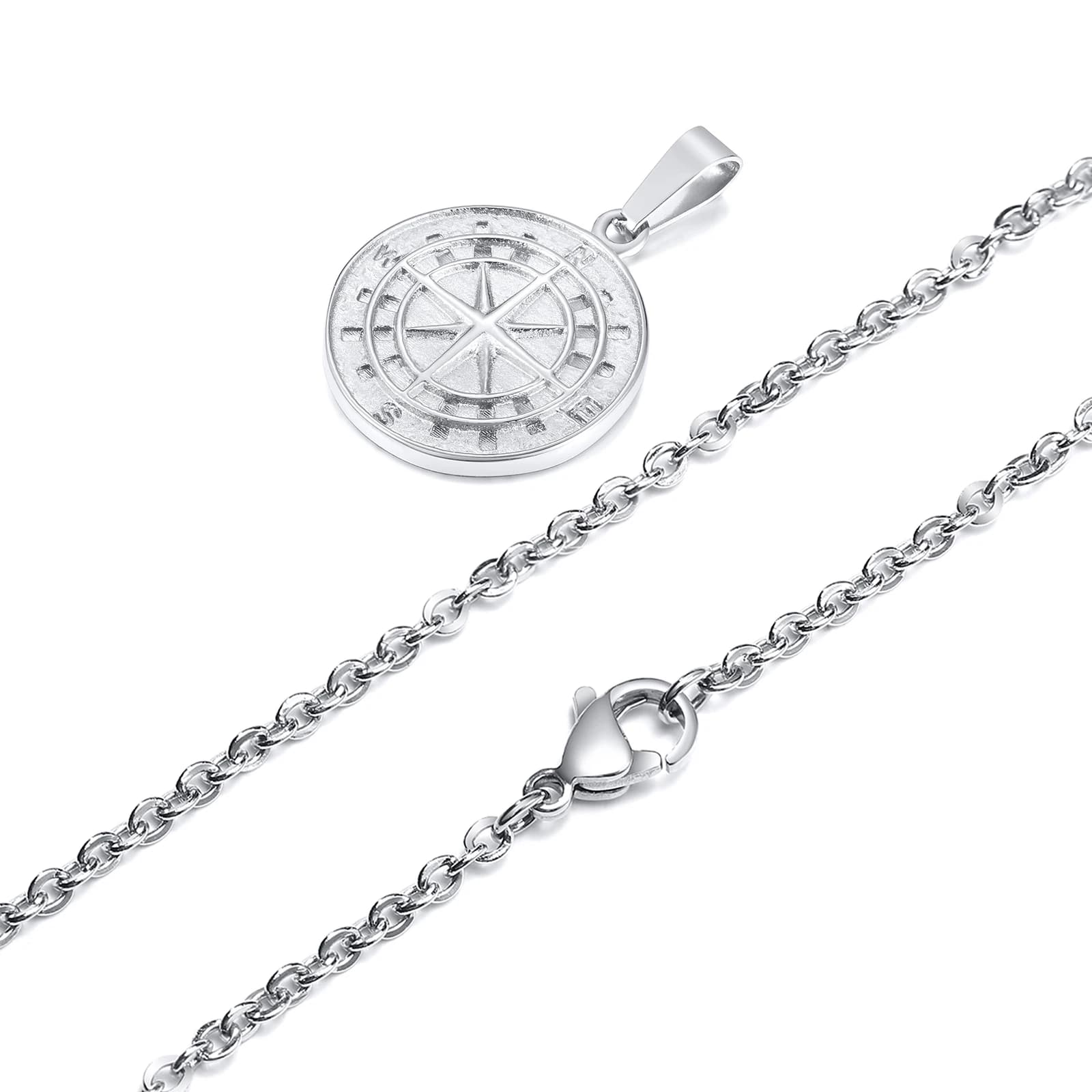 Collier pendentif boussole étoile du nord, collier pendentif boussole pour hommes, cadeau de noël po