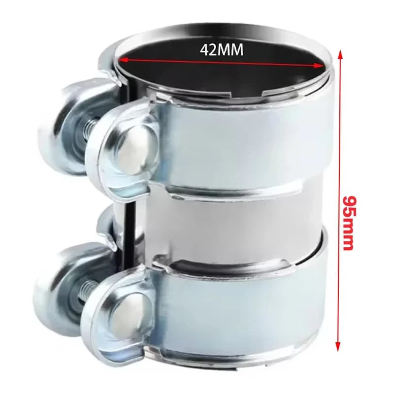 Collier de serrage pour échappement 45mm 50mm 55mm 60mm 65mm 70mm 76mm, connecteur de tube d'échappe