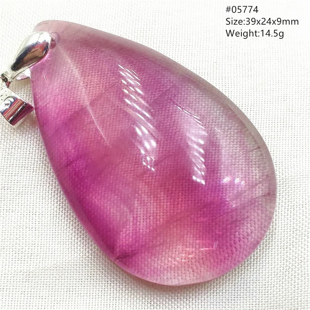 Pendentif en Quartz Fluorite coloré naturel pour femmes et hommes, perle goutte d'eau bleue, pastèqu