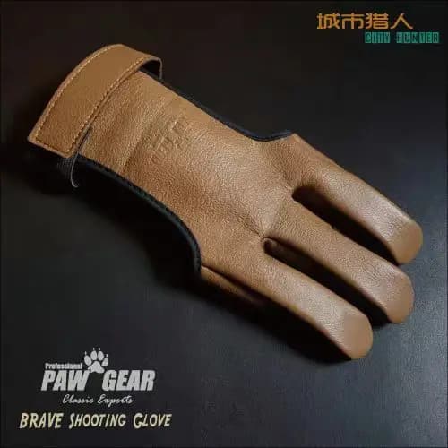Gant de tir en cuir d'antilope de chasseur – Ultra fin et respirant pour arc classique