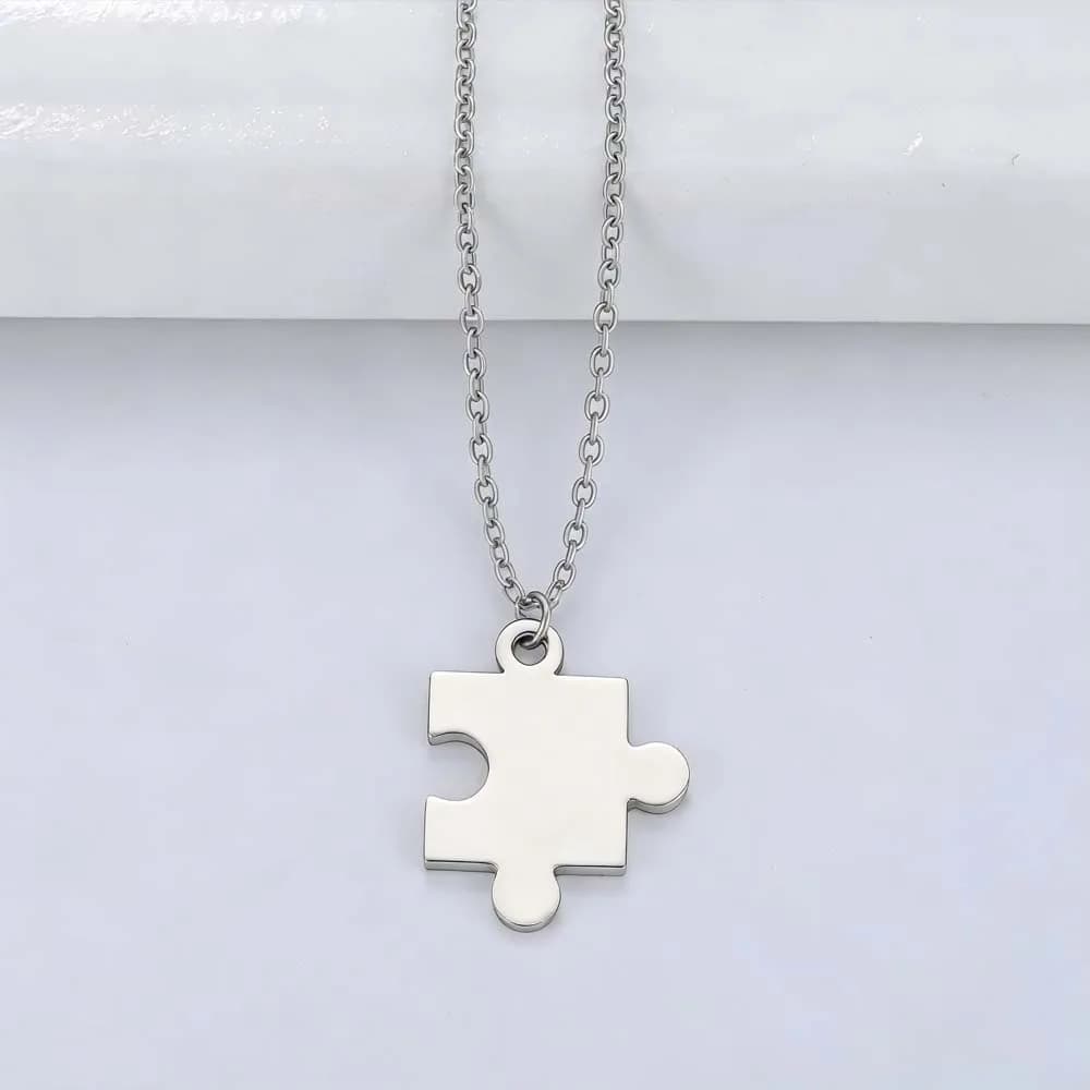Collier personnalisé pour Couple, nom, Puzzle personnalisé, famille, mère, enfant, cadeau de saint v