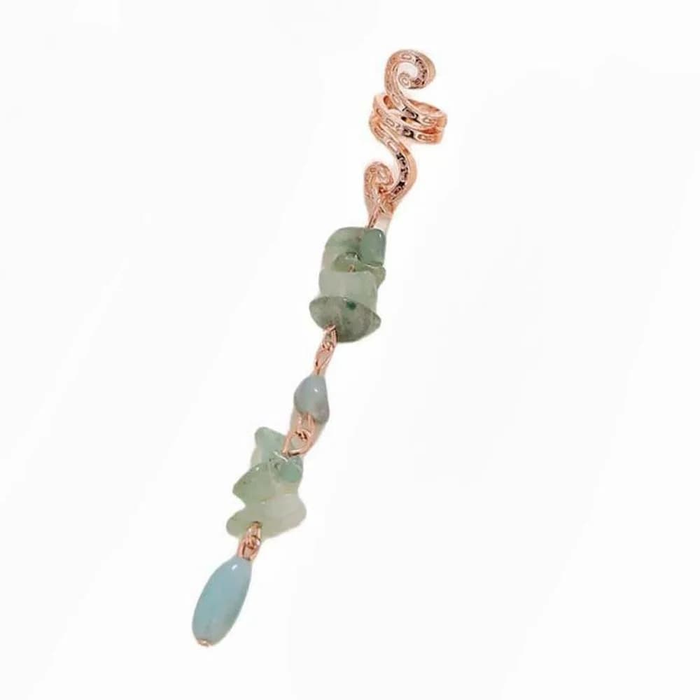 Accessoires de coiffure : Bijoux pour dreadlocks, pendentifs hip-hop à longues pampilles et pierres 