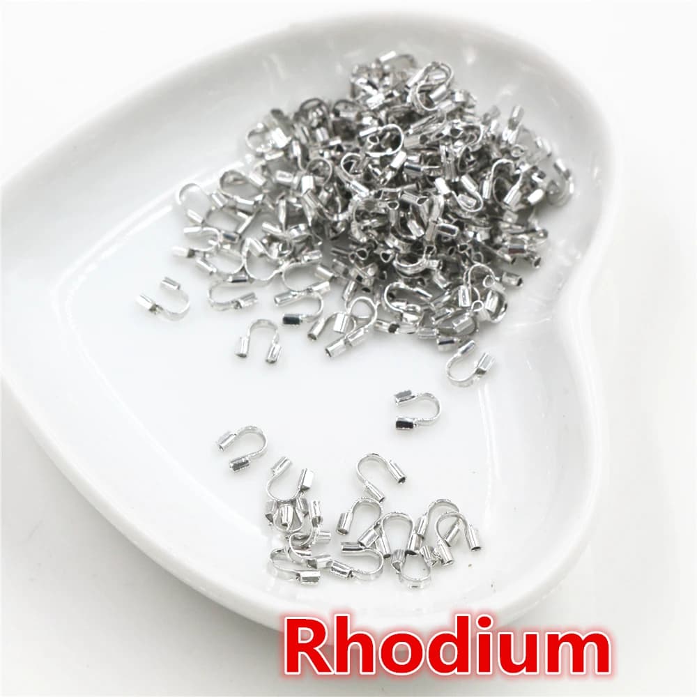 100pcs 4.5x4mm Fil Protecteurs Fil Garde Gardien Protecteurs boucles U Forme Accessoires Connecteur 