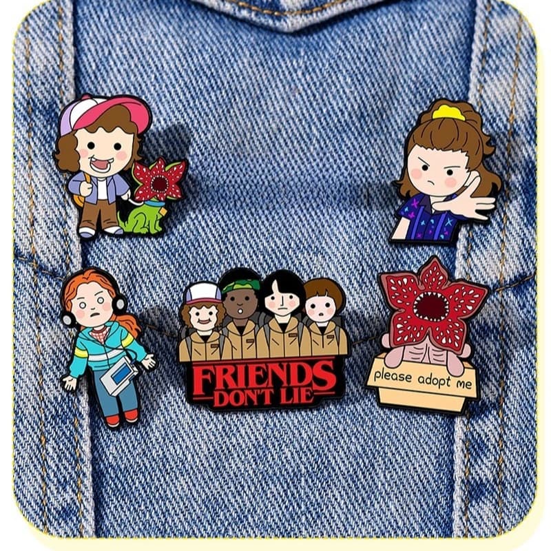 Broches en émail de fleur de roi cannibale, broches de dessin animé pour femmes et hommes, épingles 