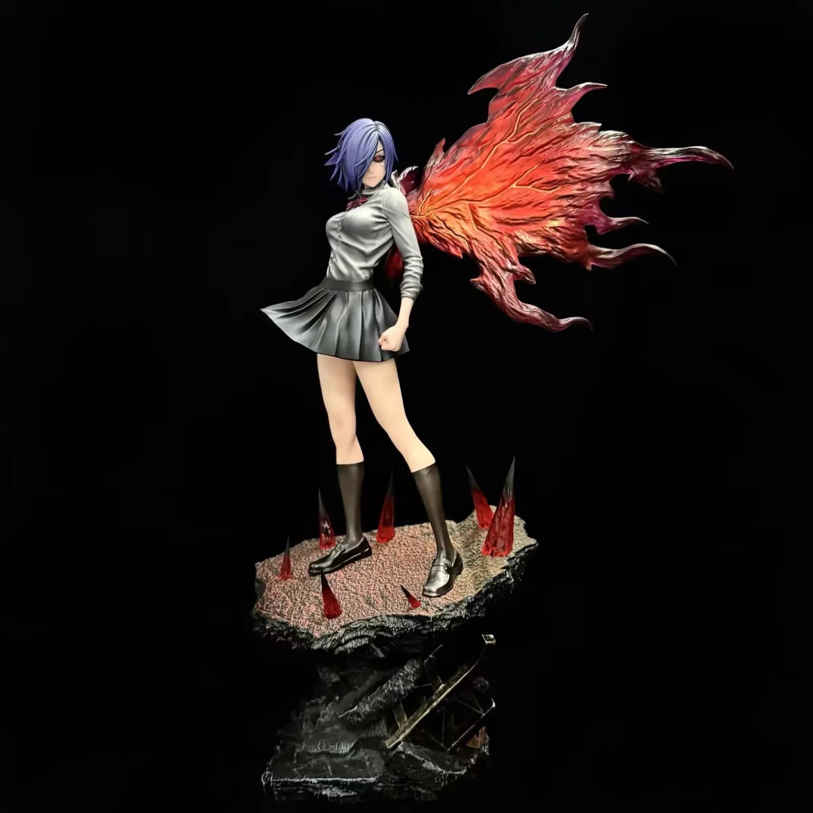 Nouvelle figurine articulée Tokyo Ghoul Kirishima à double tête de 37 cm, statue d'anime, ornement d