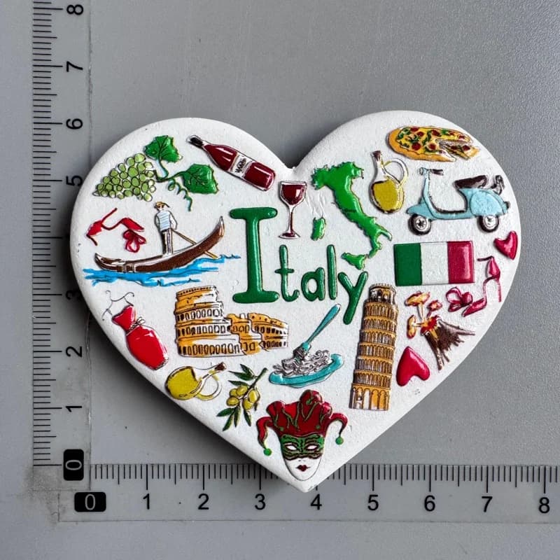 Aimants de réfrigérateur Italie Florence Pise Lac de Comme Gênes Italie Mango Venise Florence Rome C