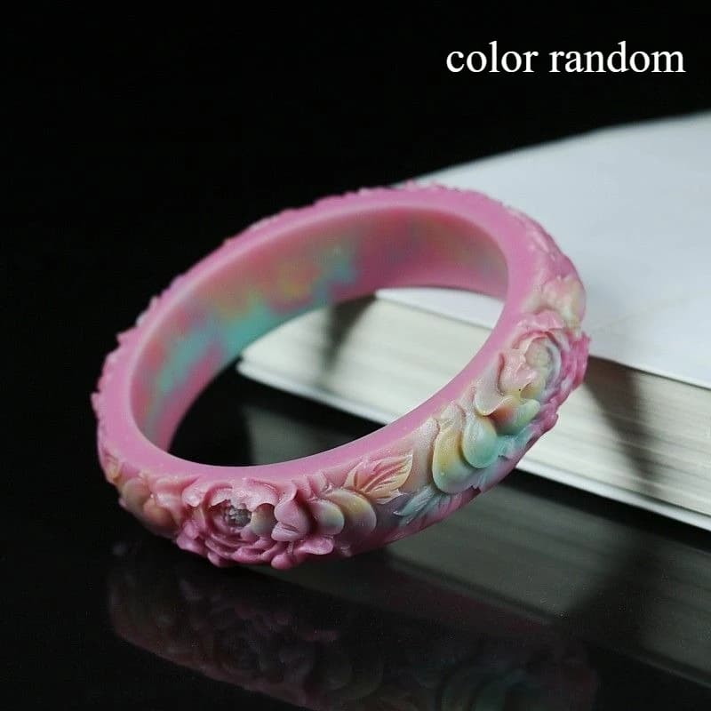 Nouveau Bracelet sculpté exquis en Agate Yanyuan, bijoux de Style ethnique à la mode