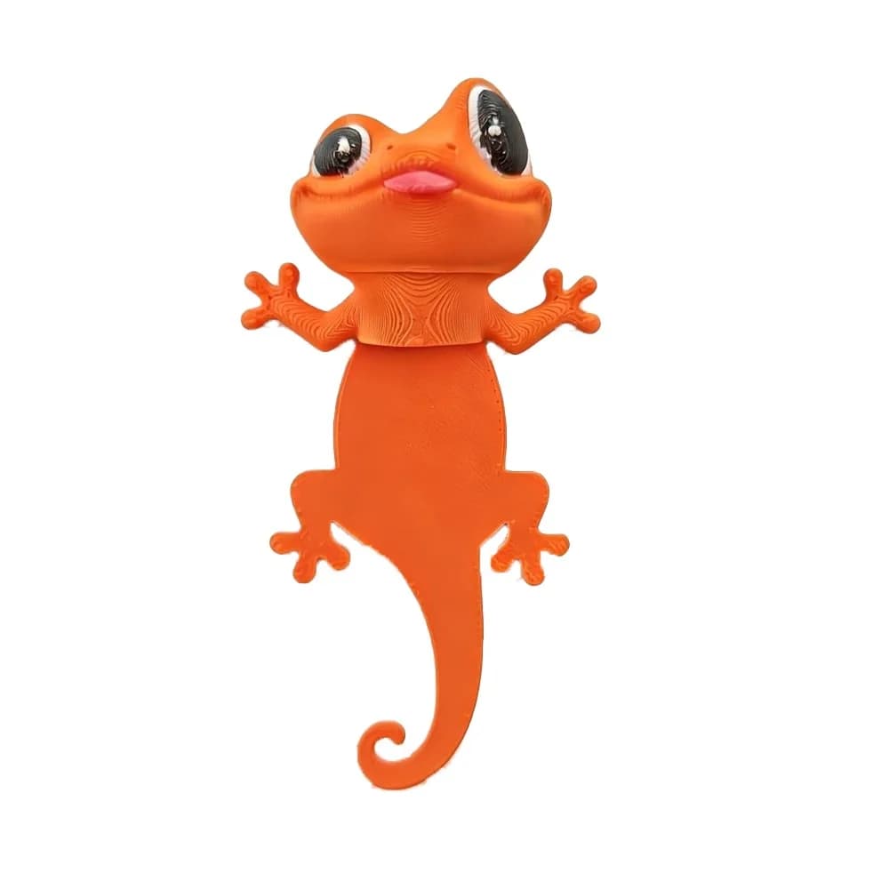 Marque-page créatif en forme de gecko imprimé en 3D, mignon et amusant, avec de grands yeux, multifo