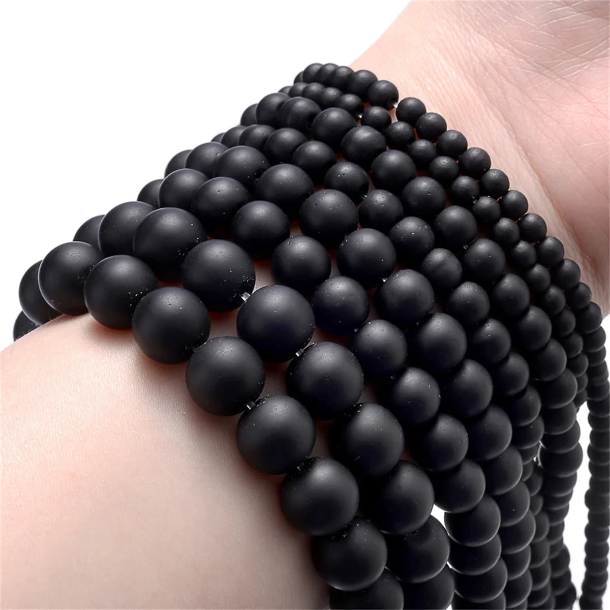 Perles en pierre naturelle 4 6 8 10mm oeil de tigre lave Tourmaline Jades cristaux d'agate opale per