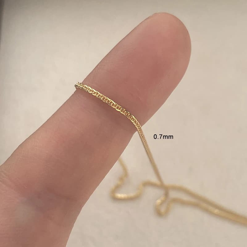 35-90 cm 1.2mm couleur or 925 en argent Sterling Chopin chaîne Collier femmes filles italie hommes b