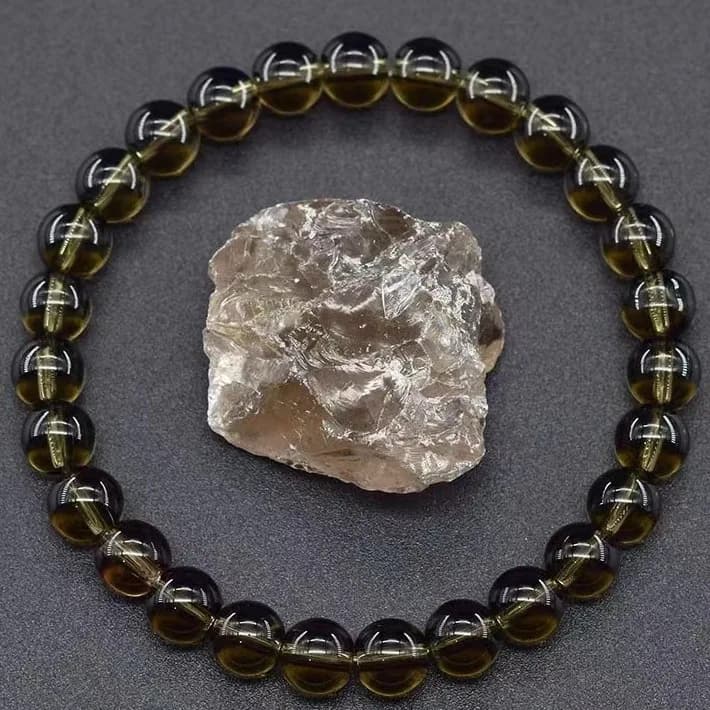 Bracelet Reiki Bleu ATen Perle pour Homme et Femme, Pierre Naturelle, Sang, Surpoids, Éthiculé, Pass