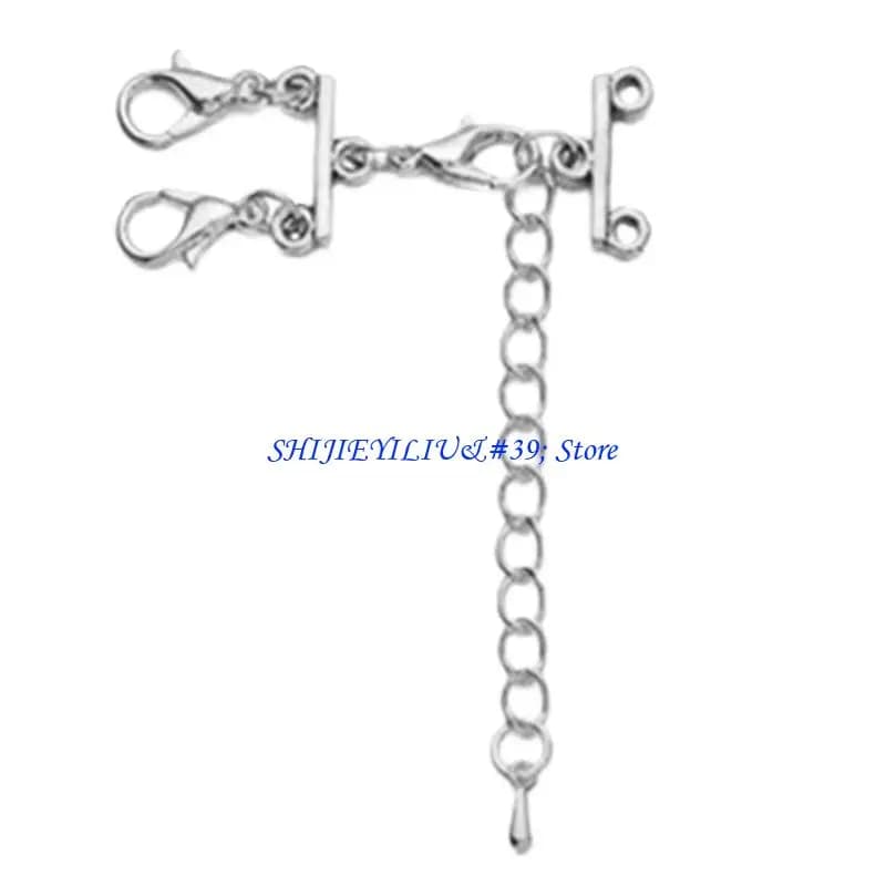 E21F – séparateur collier multi-chaînes pratique, fermoirs collier, fermoirs superposés, matériau en