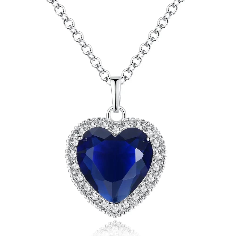 Pendentif étoile d'océan Titanic à la mode, collier en forme de cœur, chaîne de clavicule pour femme
