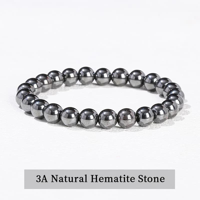 JD – Bracelets de perles en pierre naturelle minimaliste, jaspe rouge, pour femmes et hommes, classi